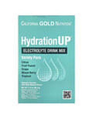 캘리포니아 골드 뉴트리션, HydrationUP, 전해질 음료 믹스, 어소티드, 20팩