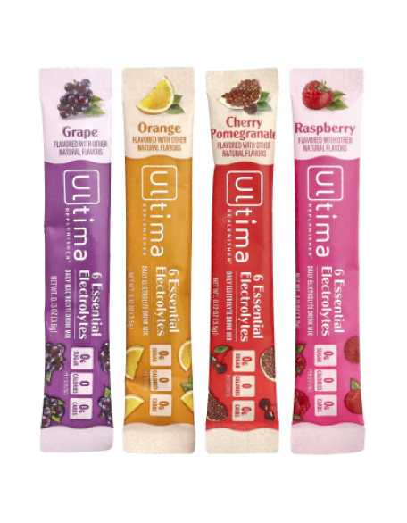 Ultima Replenisher, 6가지 필수 전해질, 일일 전해질 드링크 믹스, 오리지널 버라이어티 팩, 개당 3.2g(0.11oz)